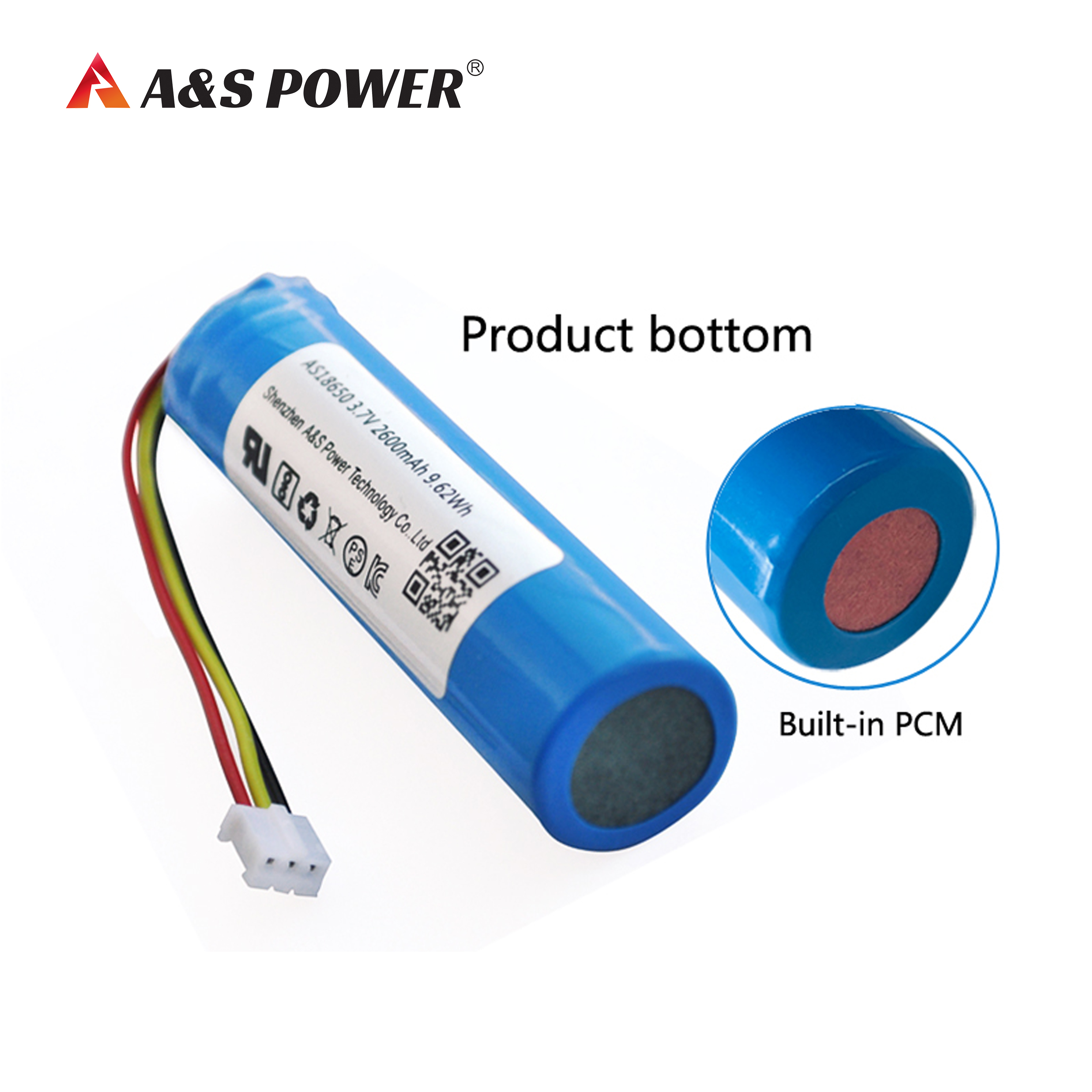 18650 3.7v 2600mAh Battery