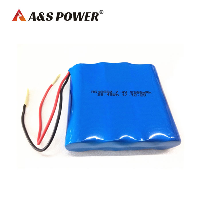 18650 2S2P 7.4V 5200mah Lithium ion battery