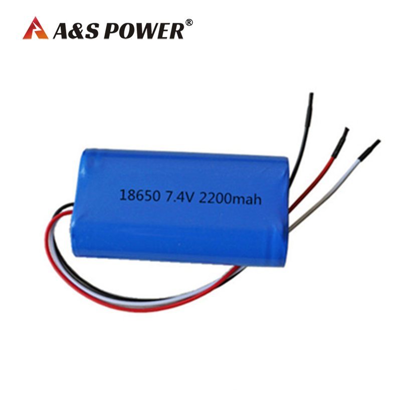 18650 7.4v 2200mah li-ion battery