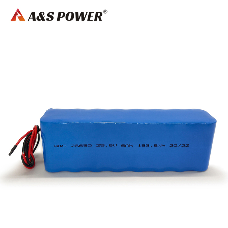 26650 25.6v 6Ah 153.6Wh