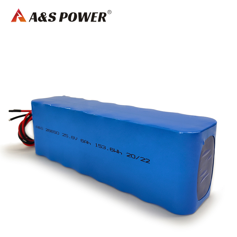 26650 25.6v 6Ah 153.6Wh