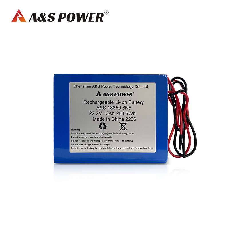 18650 22.2v 13ah li-ion battery pack