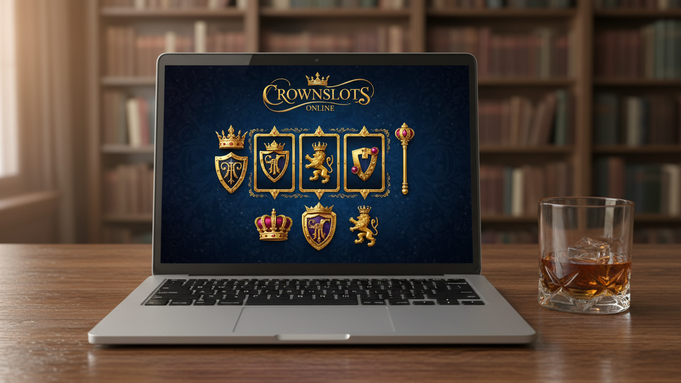 Digital crownslots casino lobby interface.